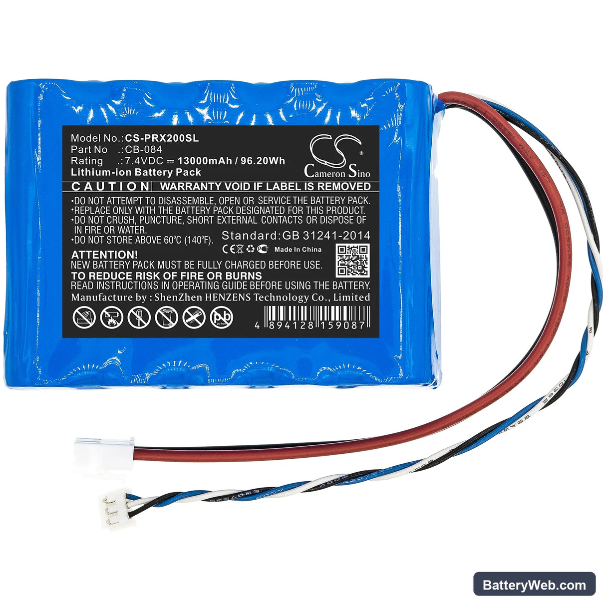 Promax Promax Neo 2 Replacement Battery, 7.4V, 13000mAh, Li-ion 3
