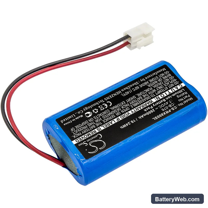 Promax 8 Premium Replacement Battery, 7.4V, 2600mAh, Li-ion 2