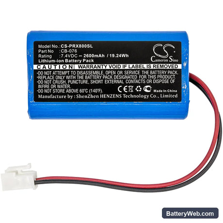 Promax 8 Premium Replacement Battery, 7.4V, 2600mAh, Li-ion 3