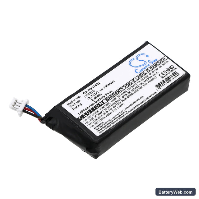 Philips GoGear HDD1630 6GB Replacement Battery, 3.7V, 700mAh, Li-ion 1