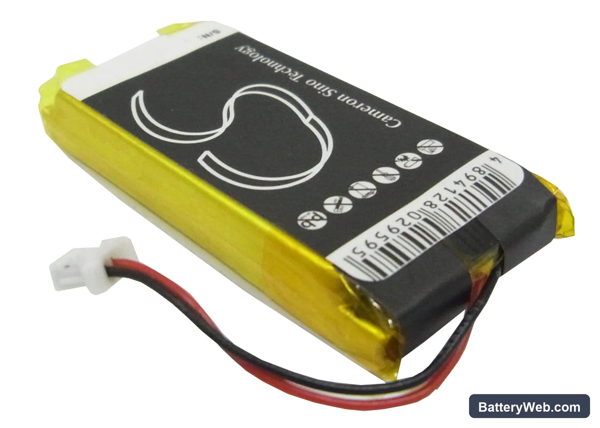 Philips GoGear HDD082/17 2GB Replacement Battery, 3.7V, 550mAh, Li-Polymer 3