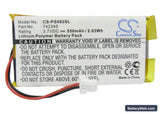Philips GoGear HDD082/17 2GB Replacement Battery, 3.7V, 550mAh, Li-Polymer 5