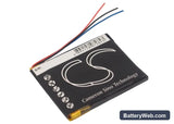 Philips GoGear Muse Replacement Battery, 3.7V, 1400mAh, Li-Polymer 3