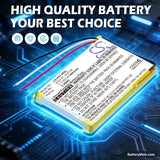 Philips GoGear SA6037 Replacement Battery, 3.7V, 800mAh, Li-Polymer 6