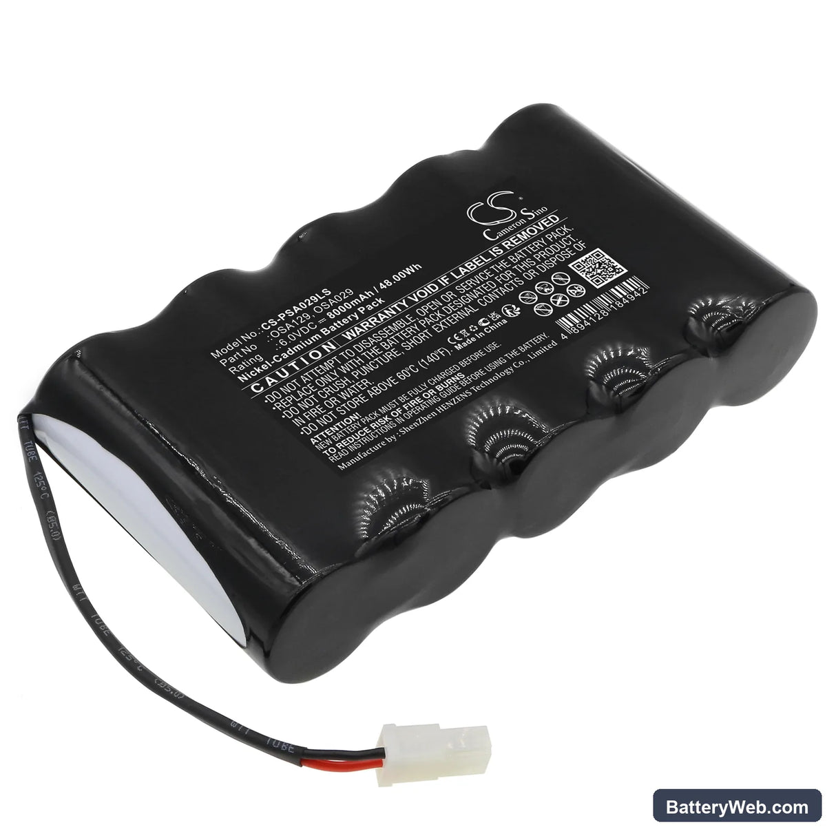 PowerSonic A13146-4 Replacement Battery, 6V, 8000mAh, Ni-CD 1