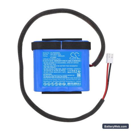 Philips SD80 Replacement Battery, 14.4V, 6800mAh, Li-ion 3