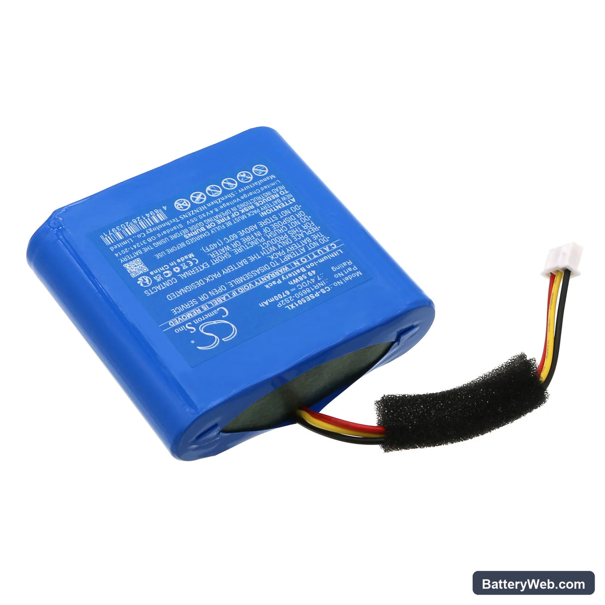 Philips PSE0501 Replacement Battery, 7.4V, 6700mAh, Li-ion 2