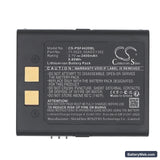 Datalogic 4420 Replacement Battery, 3.7V, 2400mAh, Li-ion 5
