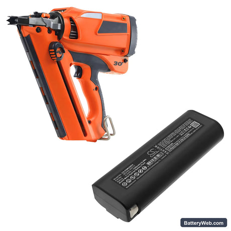 Paslode IM350ct Replacement Battery, 6V, 3300mAh, Ni-MH 6