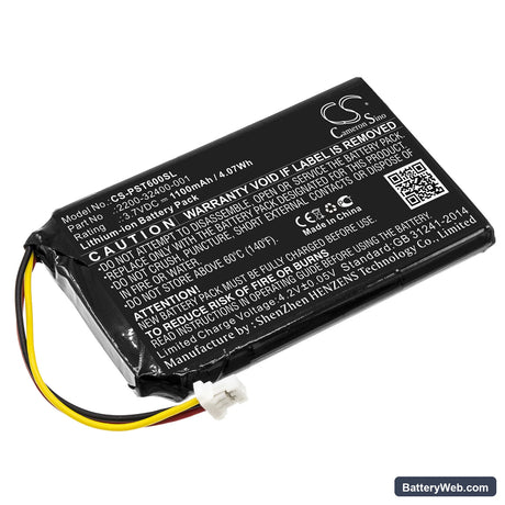 Polycom PWM-10T Replacement Battery, 3.7V, 1100mAh, Li-ion 1
