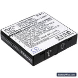 Philips Pronto TSU-9200 Replacement Battery, 3.7V, 1050mAh, Li-ion 1