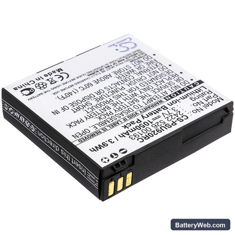 Philips Pronto TSU-9200 Replacement Battery, 3.7V, 1050mAh, Li-ion 2