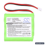 Marantz RC5200 Replacement Battery, 4.8V, 700mAh, Ni-MH 3