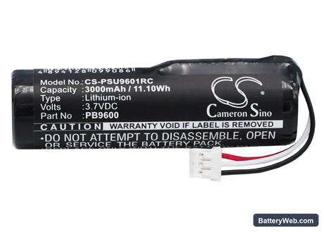 Philips Pronto TSU-9600 Replacement Battery, 3.7V, 3000mAh, Li-ion 1