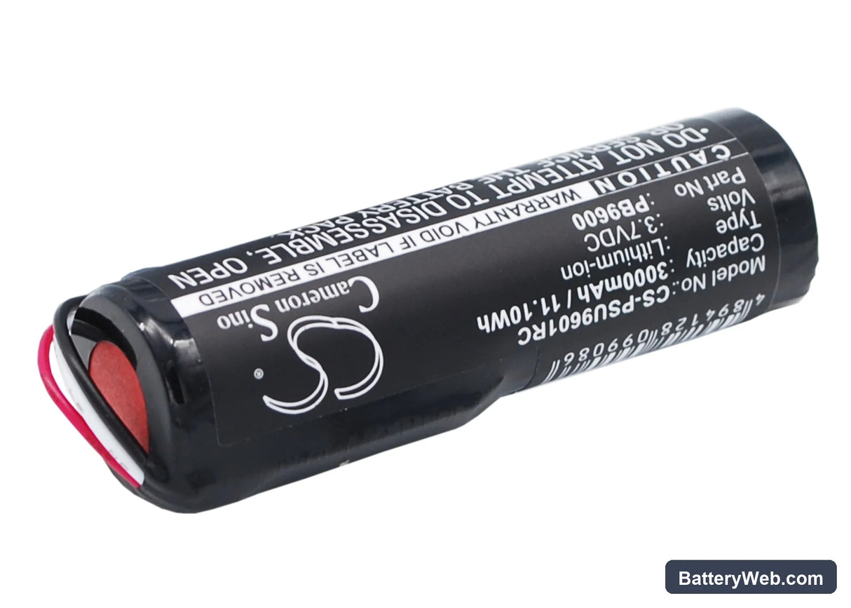 Philips Pronto TSU-9600 Replacement Battery, 3.7V, 3000mAh, Li-ion 3