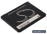Pantech Renue Replacement Battery, 3.7V, 800mAh, Li-ion 3