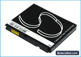 Pantech Crossover Replacement Battery, 3.7V, 1300mAh, Li-ion 3