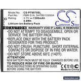Pantech Burst Replacement Battery, 3.7V, 1300mAh, Li-ion 3