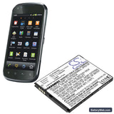 Pantech Burst Replacement Battery, 3.7V, 1300mAh, Li-ion 4