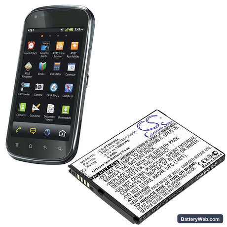 Pantech Burst Replacement Battery, 3.7V, 1300mAh, Li-ion 4