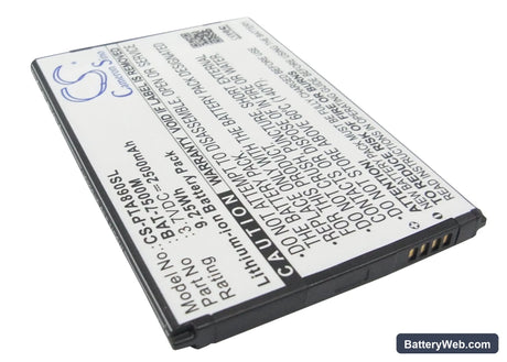 Pantech Vega N6 Replacement Battery, 3.7V, 2500mAh, Li-ion 2