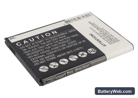 Pantech Vega 6 Replacement Battery, 3.7V, 2700mAh, Li-ion 4