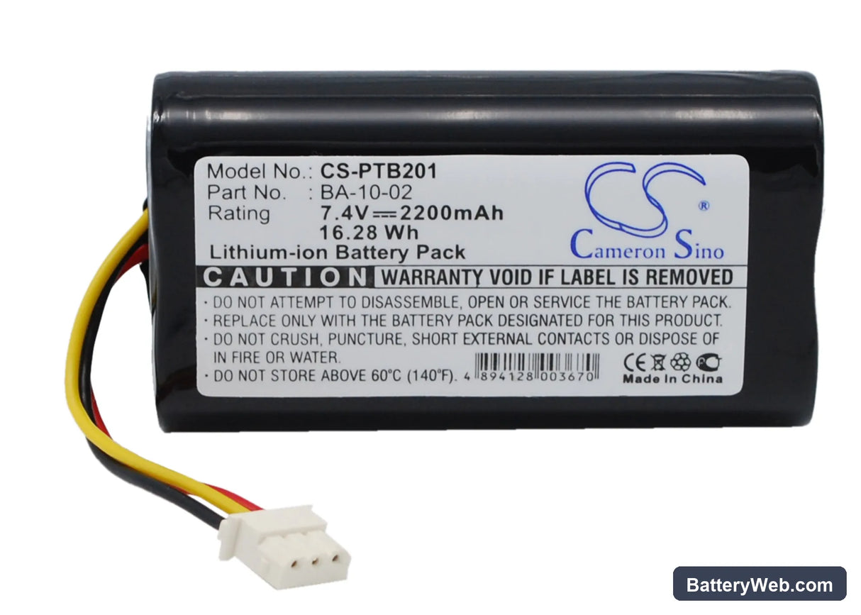 Citizen CMP-10 Mobile Thermal printer battery Replacement Battery, 7.4V, 2200mAh, Li-ion 1