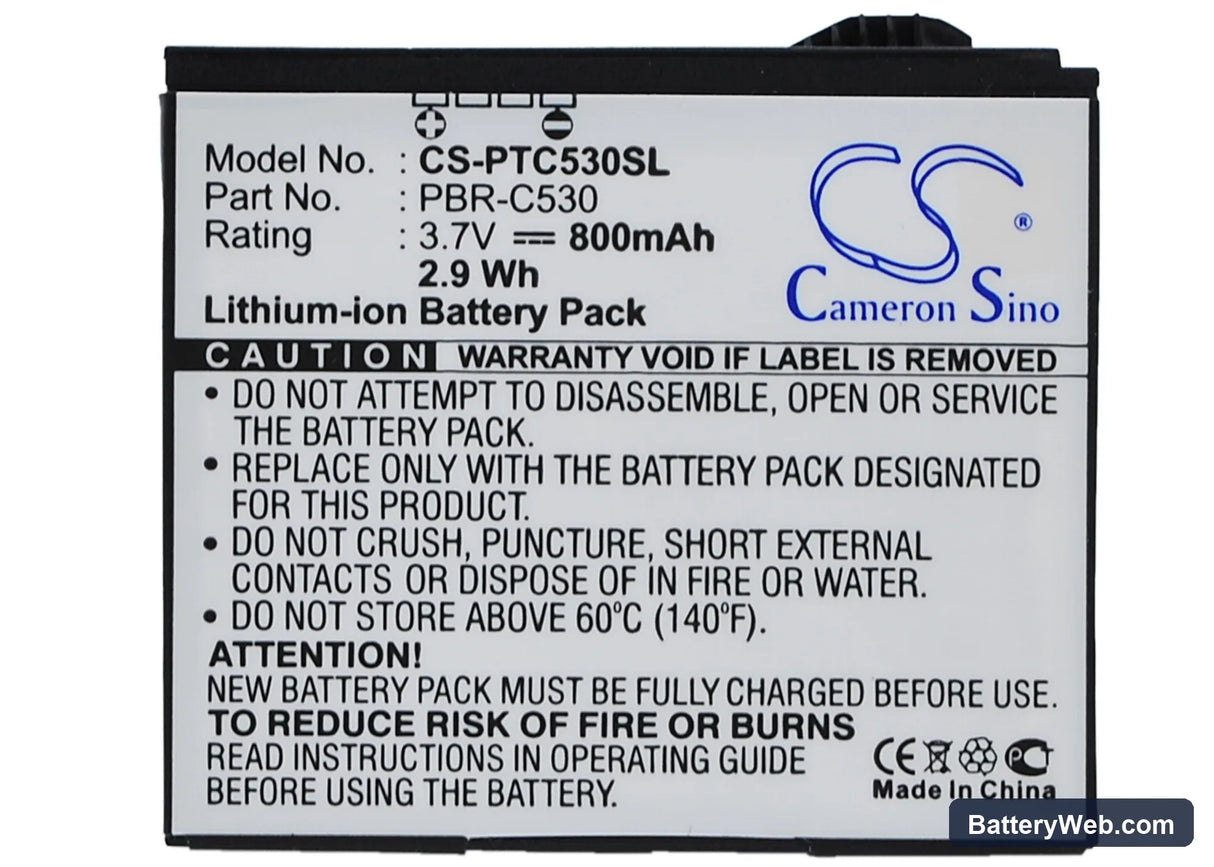 Pantech Reveal C790 Aladdin Replacement Battery, 3.7V, 800mAh, Li-ion 5