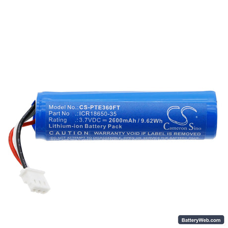 Petzl E36NAO Replacement Battery, 3.7V, 2600mAh, Li-ion 3
