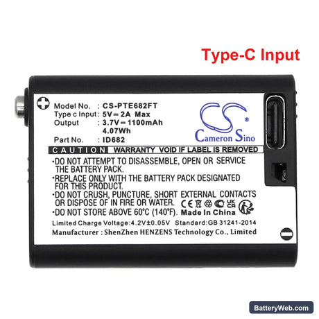 Coast FL60R Replacement Battery, 3.7V, 1100mAh, Li-ion 5