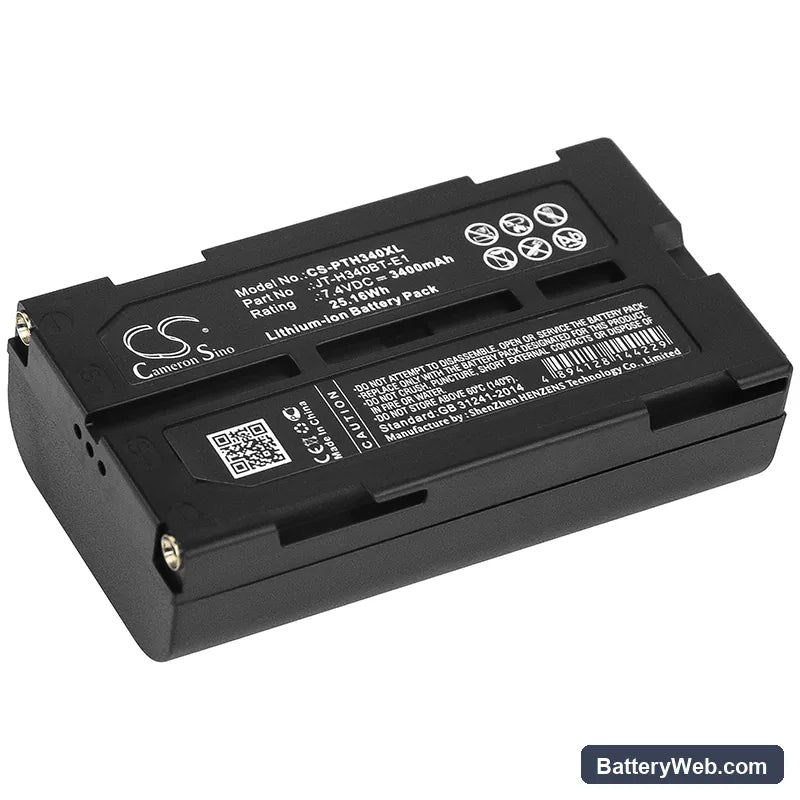 Panasonic JT-H340PR Replacement Battery, 7.4V, 3400mAh, Li-ion 1