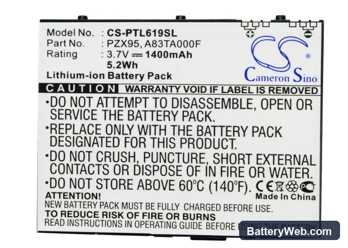 Pharos M619 Replacement Battery, 3.7V, 1400mAh, Li-ion 5