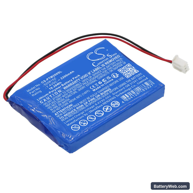 Pentair Mobiltouch 2 Replacement Battery, 7.4V, 2200mAh, Li-Polymer 1