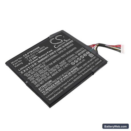 Positivo Master N40i Replacement Battery, 7.4V, 3000mAh, Li-Polymer 1