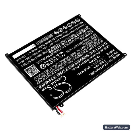 Pantech Element P4100 Replacement Battery, 3.7V, 5100mAh, Li-Polymer 2