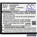 Pantech Perception Replacement Battery, 3.7V, 1700mAh, Li-ion 3