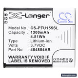 Panasonic KX-TU150 Replacement Battery, 3.7V, 1300mAh, Li-ion 3