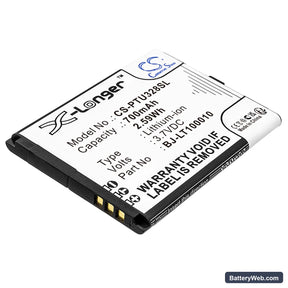 Panasonic KX-TU327 Replacement Battery, 3.7V, 700mAh, Li-ion 1