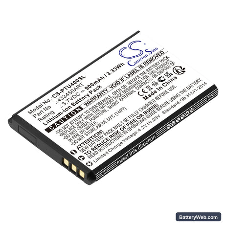 Panasonic KX-TU400 Replacement Battery, 3.7V, 900mAh, Li-ion 1