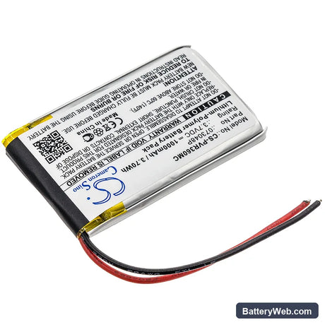 Polaroid R360 Replacement Battery, 3.7V, 1000mAh, Li-Polymer 2