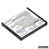 Panasonic RP-WFG20 Replacement Battery, 3.7V, 600mAh, Li-ion 2