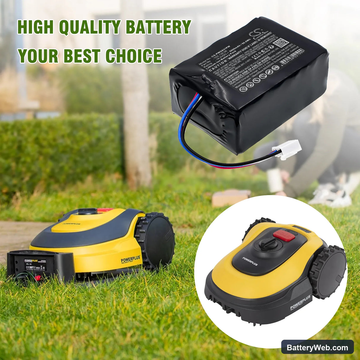 PowerPlus POWXG6310 Replacement Battery, 18V, 5000mAh, Li-ion 6