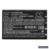 Listen Technologies M1 Replacement Battery, 3.7V, 1050mAh, Li-ion 3