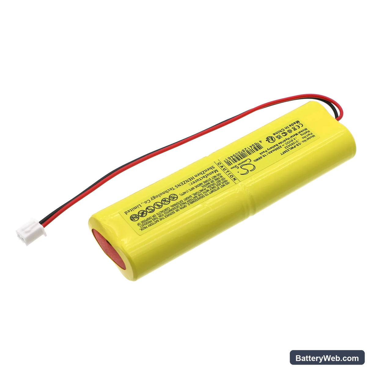 Perel EWL23 Replacement Battery, 4.8V, 2200mAh, Ni-MH 2