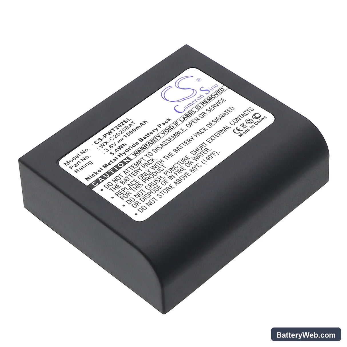 Panasonic WX-CT2020 Replacement Battery, 3.6V, 1500mAh, Ni-MH 1