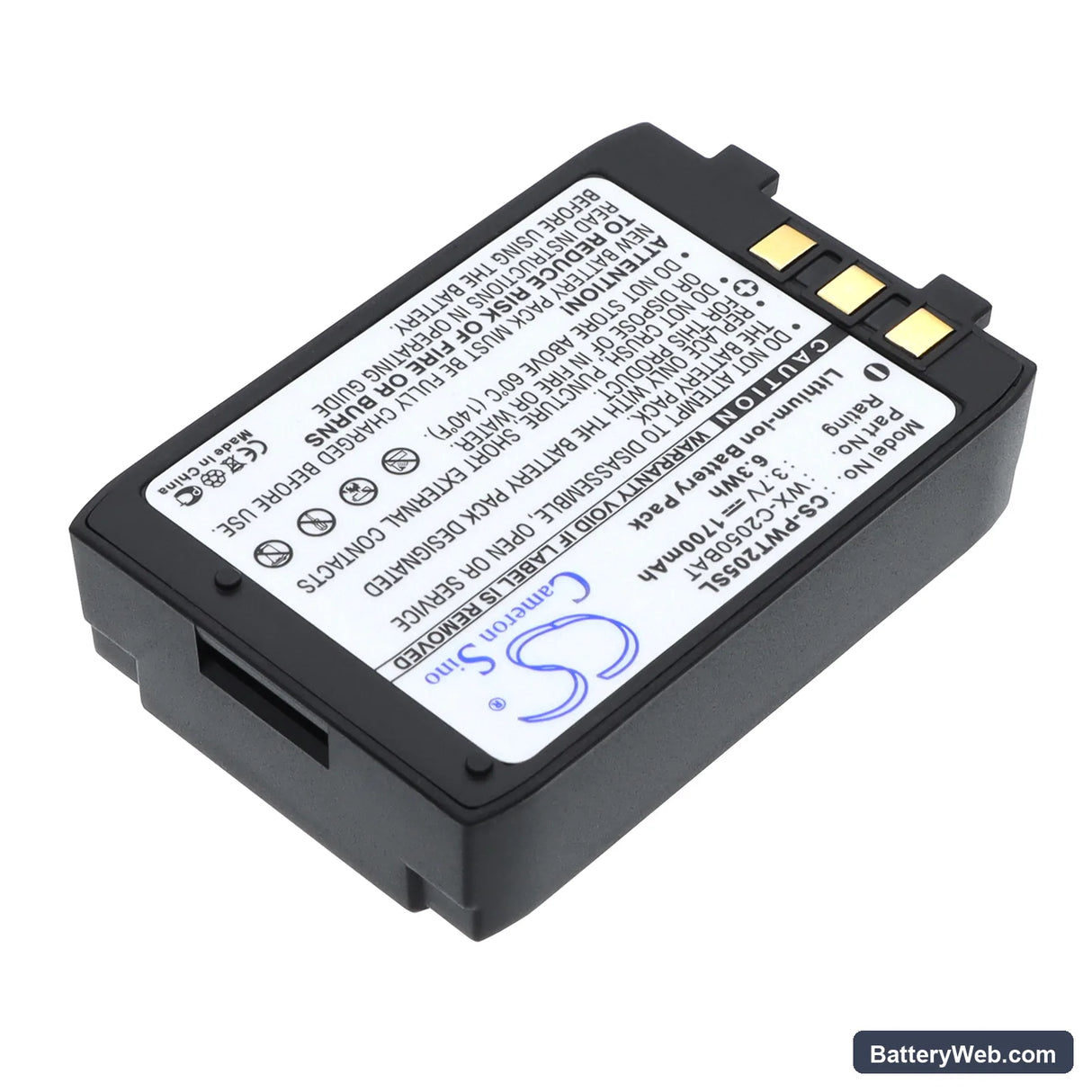 Panasonic WX-CT2050 Replacement Battery, 3.7V, 1700mAh, Li-ion 2