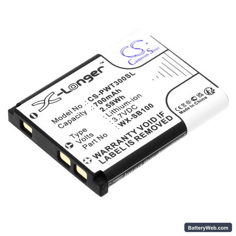 Panasonic Attune II HD3 Replacement Battery, 3.7V, 700mAh, Li-ion 1