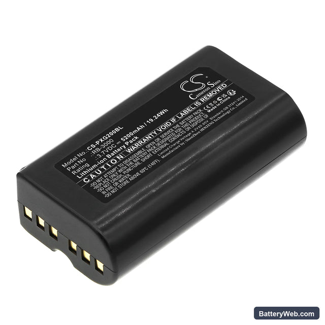 Posiflex PG-200 Replacement Battery, 3.7V, 5200mAh, Li-ion 1