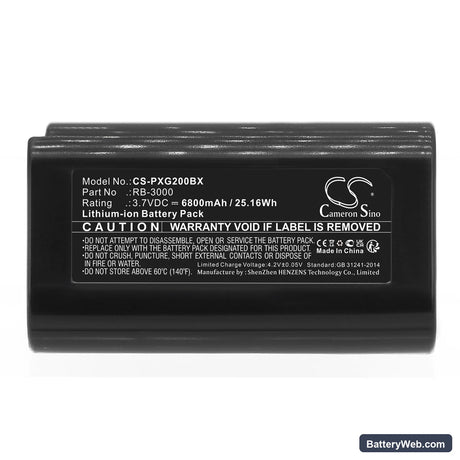 Posiflex PG-200 Replacement Battery, 3.7V, 6800mAh, Li-ion 5