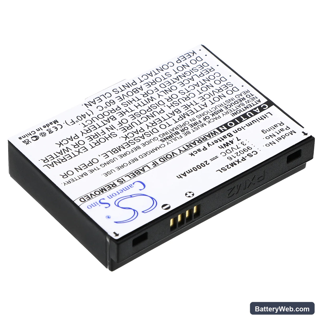 Samsung Helix Replacement Battery, 3.7V, 2000mAh, Li-ion 2